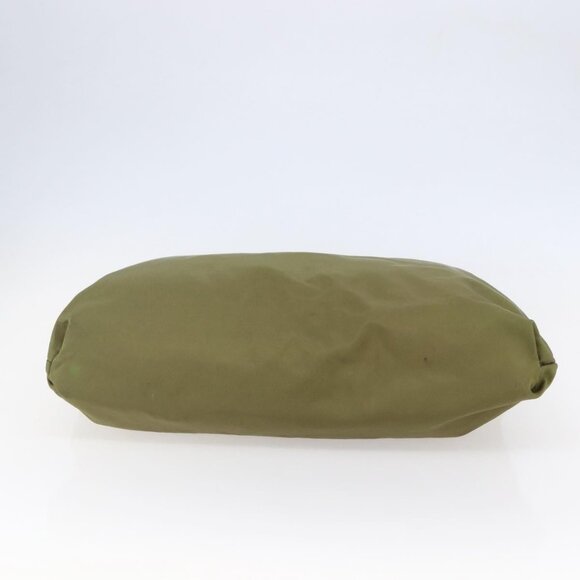 PRADA Tote Bag Nylon Khaki Silver Auth - Picture 12 of 16